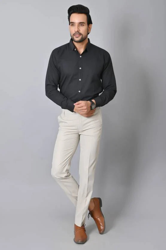 High Stretch Men's Classic Pant For Men (LIGHT GREY)