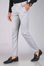 High Stretch Men's Classic Pant For Men (LIGHT GREY)