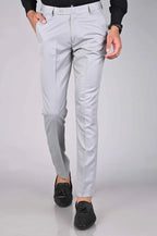 High Stretch Men's Classic Pant For Men (LIGHT GREY)