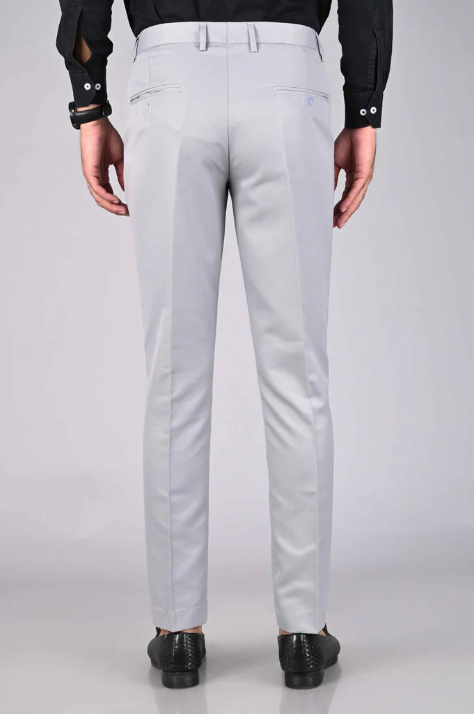 High Stretch Men's Classic Pant For Men (LIGHT GREY)